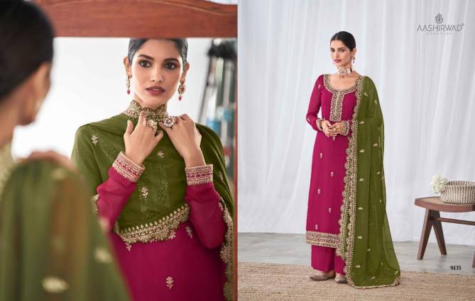 JASMIT Heavy Fancy Festive Wear Designer Georgette Salwar Suit Collection